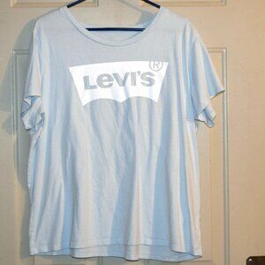 Levis White Batwing Logo T-Shirt